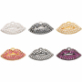 CZ7775 Cute CZ Micro pave Lip Charm Pendants
