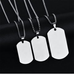 High quality customized logo laser engraved stainless steel dogtags military sublimation wholesale