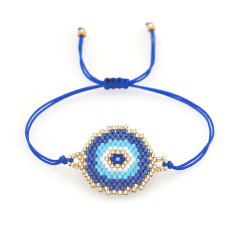 BG1009 Dainty Handmade Miyuki Seed Beaded Evil Evileye Eye Woven Charm Loom Friendship Bracelet for Women Girls BG1009 Dainty Handmade Miyuki Seed Beaded Evil Evileye Eye Woven Charm Loom Friendship Bracelet for Women Girls