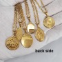NS1241 18 inches IPG gold plated stainless steel chain necklace,non tarnish charm pendant necklace