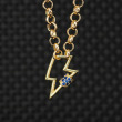 lightning bolt/blue