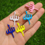 CZ8425 gold plated brass metal Allah religious Islam enamel charm pendant
