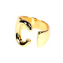 RA1002  18K Gold Plated Letter Alphabet Initial Open Finger Rings for Ladies Women