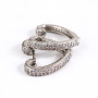EC1634 2020 Womans Fashion Gold Plated Diamond CZ Micro Pave Heart Charm Huggie Earrings