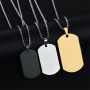 High quality customized logo laser engraved stainless steel dogtags military sublimation wholesale