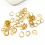 S1159 High Quality 18K Gold Plated Stainless steel Open Jump Rings