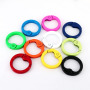 JF1327 Enamel Neon Round Circle Snap Clip Trigger Clasps Spring Gate Buckle for Jewelry Necklace Making