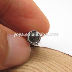 JF1253 Stainless Steel Locking Clasp Bayonet Style Leather Cord Clasp Snap-In Stainless Steel Clasps Closure with Button