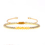 BM1019 New Metal Ball Beads & Cut Crystal Glass Beads Bracelet ,Gold Plated Copper Ball Beads Bracelet For Jewelry Rope