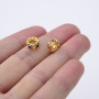 CZ8339 8mm cz diamond micro pave round beads cubic zirconia findings for jewelry making