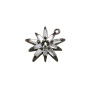 CZ7881 Chic Diamond Jewelry Charm CZ Micro Pave Flower Petal Charm Pendants