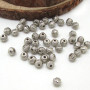 JS0920 Antique silver plated metal rondelle spacer beads