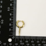 EC1676 Wholesale CZ Micro Pave rainbow Hoop Scissor Earrings,Huggie Hoop Hairdresser Earrings For Girls