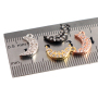 CZ7519 CZ Tiny Crescent Moon Charm,Mini Cubic Zirconia Crescent Moon Charms, Dainty CZ Moon Charms