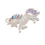 CZ7920 Chic CZ Diamond Micro Pave Horse Unicorn Pegasus Charm Pendant