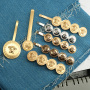H1004 Popular Baroque Style Hair Pins Medallion Gold Coin Hair Pin Clips Gold Medusa Barrette Korean Hair Accessories