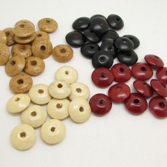 SB0693 100pcs/bag colourful wood flying saucer beads,multicolor wooden UFO Rondelle Disc Spacer beads