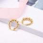 ES1071New Arrival Stainless steel women earring gold small ball earring hoop for ladies