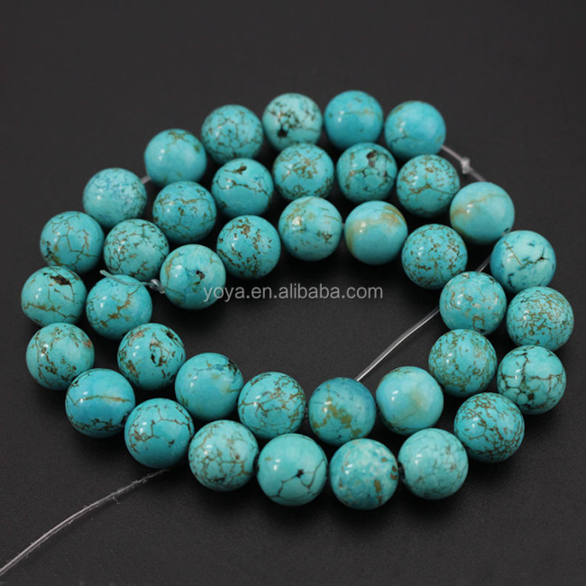 TB0399 Hotsale Natural Turquoise Round Beads,Howlite Beads,Jewelry making beads