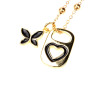NZ1321 New Dainty Gold Can Caps Soda Tab Charm Necklace Jewelry for Women,Enamel Soda Pop Tab &Mini Butterfly Pendant Necklace