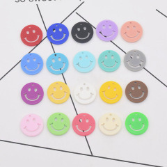 JF8720 Fashion Cute Acrylic Smiley Face Charm Pendant for Jewelry Making,