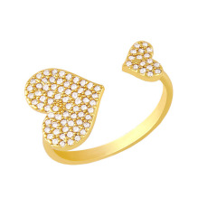 RM1374 Chic 18k gold CZ Baugette Cluster Flower Sun Heart Flower Rings For Ladies Girls