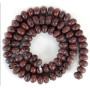 LB1015 lava rock abacu loose beads coffee brown lava rondelle beads