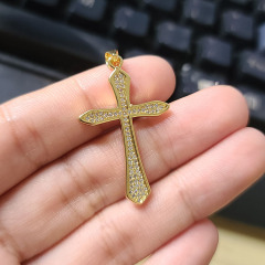 CZ8389 new model CZ diamond mirco pave cross charms Pendant Christian religion jewelry findings