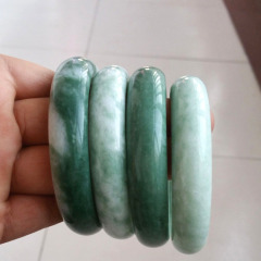 natural stone green jade jewelry real jade bracelet bangle