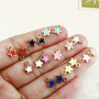 JS1517 Mini Chic Enamel Star Charm for Jewelry Bracelet Making,tiny jewelry supplies