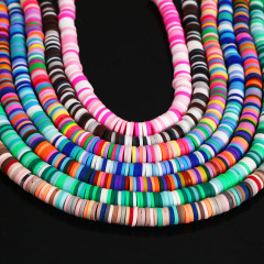 GP0877 Wholesale Multicolor Polymer Clay Vinyl Heishi Beads,Mixed Colour Polymer Clay Disc Spacer Beads GP0877 Wholesale Multicolor Polymer Clay Vinyl Heishi Beads,Mixed Colour Polymer Clay Disc Spacer Beads