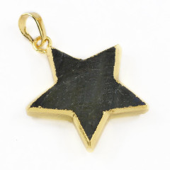 JF6955 gold plated big stone pendant designs for women,labradorite gemstone pendant