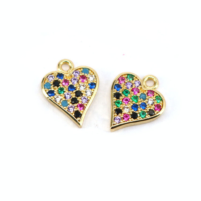 CZ7984 Chic White CZ Micro pave Heart Starburst Crescent Eye Triangle Pendants