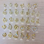CZ8533 18K Gold Plated Diamond CZ Crystal Pave Mom Mama Pendants,Mother's Day Jewelry Gift