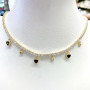 NZ1253 fashion minimal heart charm diamond women necklace,trendy dainty mini cz paved heart ladies necklace