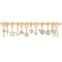 EC1763 Dainty Mini 18k Gold Silver Plated CZ Micro Pave Angel Wing Bee Star Heart Butterfly Flower Charm Huggies Hoop Earrings
