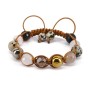BN5166 Fashion Handmade Braided Beaded Bracelet,Gemstone Woven Wrap Bracelet