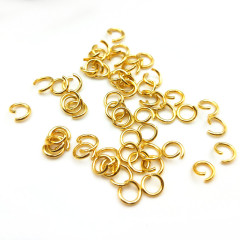 S1159 High Quality 18K Gold Plated Stainless steel Open Jump Rings