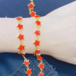 #5 star bracelet/red