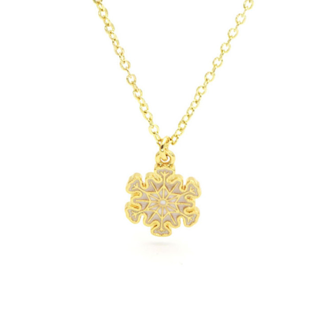 NM1221 New Party Favors Xmas Gift 18K Gold Plated CZ Micro Pave Enamel Christmas Tree Santa Chain Necklace
