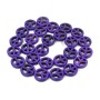 TB0109 Wholesale Black Howlite Peace Sign Beads,Natural Turquoise Stone Beads For Jewelry Making
