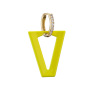 EC1756 Rainbow Multicolor Enamel Neon Triangle V Shape Geometric Huggie Earrings for Ladies