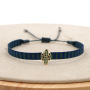 BC3001 Chic Retro Bohemian Rainbow handmade Embroidery friendship bracelets with CZ Micro Pave Eye Cactus Words Charm