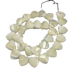 SP4142 White heart Mother of Pearl Beads, MOP shell pearl beads