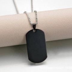 High quality customized logo laser engraved stainless steel dogtags military sublimation wholesale