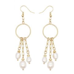 EP1006 Trendy stainless steel pearl women hoop earring ,fashion freshwater pearl ladies hook earring EP1006 Trendy stainless steel pearl women hoop earring ,fashion freshwater pearl ladies hook earring