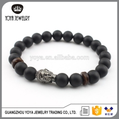 BRU0022 Hot sale Natural Round Gemstone Beaded Bracelet with Buddha,Buddha Head Bracelet Jewelry, Men Bracelet 2017