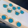 RA1005 New Dainty Minimalist Bling 18K Gold Plated Neon Rainbow Enamel Smile Face Smiley Open Rings For Women Ladies