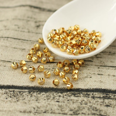 JS1230 Wholesale 4mm gold bicone spacer beads