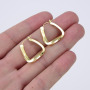 EM1231 Gold Plated Brass Fashion Chic Dainty  Earrings For Women Girls, Ear Jewelry cuff Hoop Huggies Earring, Simple Earrings